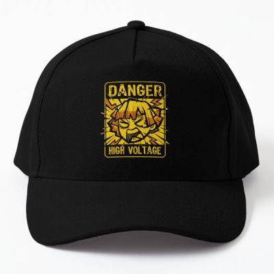High Voltage Demon Slayer Baseball Cap Hat Sport Black Hip Hop Sun Snapback Printed Bonnet Solid Color Outdoor Casual Boys