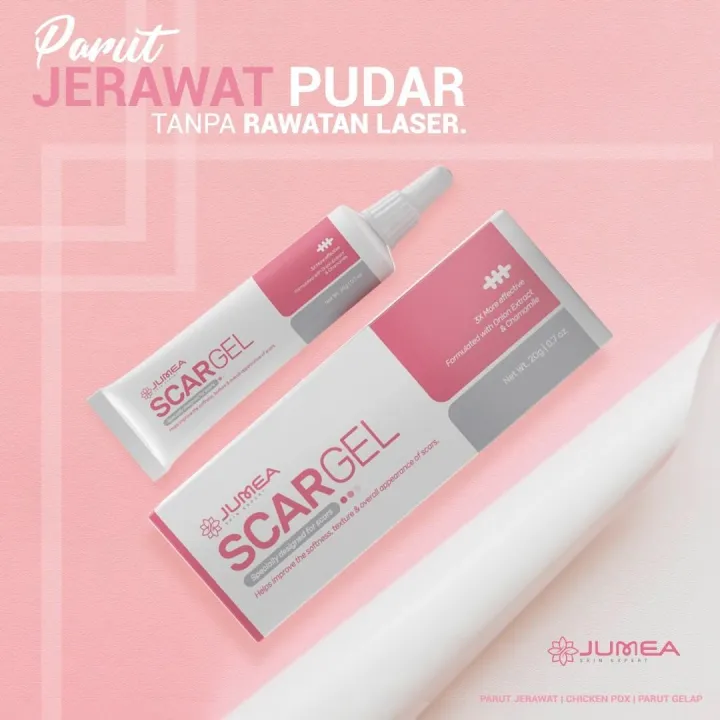 Jumea Scar Gel Parut Jerawat Pudar Tanpa Rawatan Laser Lazada