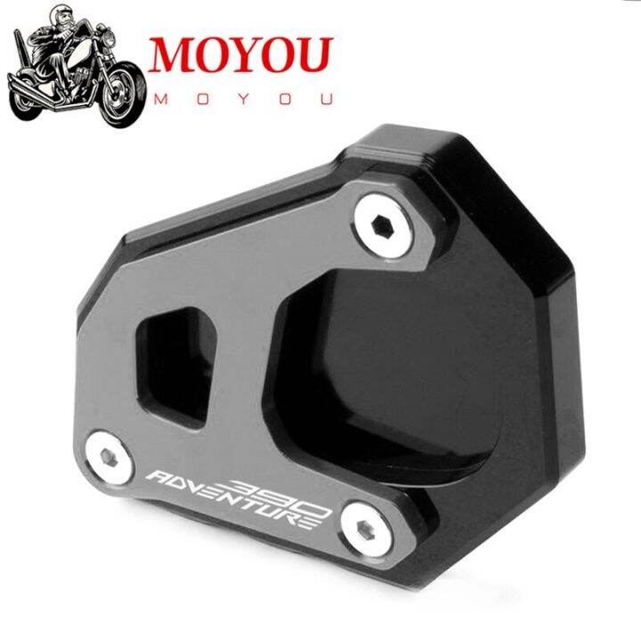 high-quality-for-390-adventure-2020-2021-motorcycle-aluminum-side-stand-enlarge-kickstand-enlarge-plate-pad-accessories