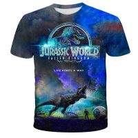 Boys Dinosaur Tshirts 3D Animals Cartoon Girls Clothes Kids Jurassic Park T-shirt Children Summer Short Sleeve T Shirt Tops