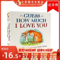 (Hot style) Guess How Much I Love You Imported English Original Genuine Childrens Enlightenment Cognitive Picture Book Baby EQ Early Teaching Cardboard Liao Caixing Recommended List