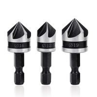 ชุดเครื่องมือสว่านน่าเบื่อ Countersink สำหรับไม้โลหะ,3ชิ้น Set Mata Bor เปลี่ยนได้อย่างรวดเร็วเครื่องมือขูดเครื่องมือเจาะดอกสว่าน12/16/19มม.