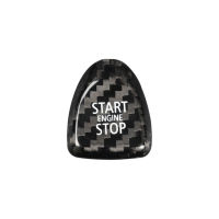 Carbon Fiber Engine Start Stop Button Interior Trim Cover Sticker For Mini Cooper F54 F55 F56 F57 F60 Accessories Car Styling