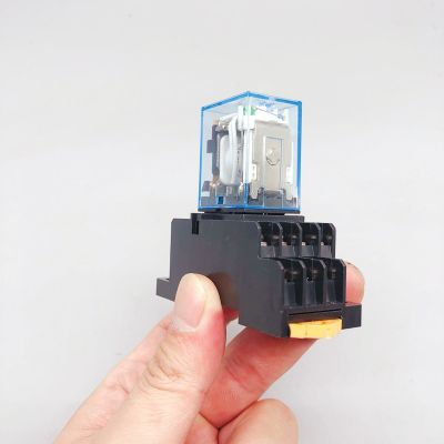 ‘；【-【 1PCS,MY4NJ,DPDT,Miniature Coil Generalelectromagnetic Intermediate Relay Switch,14Pin,With14a Socket Base,DC12V24V AC110V220V