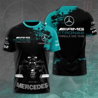 For Benz Mercedes-AMG Petronas F1 3D Print Men T SHIRT Summer Short Sleeve Women Oversized Clothes Fashion Children Tee Shirts