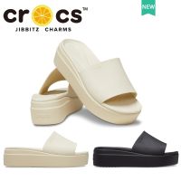 Crocs BROOKLYN SLIDE Womens Sandals Wave Heel Soft Comfortable|208728