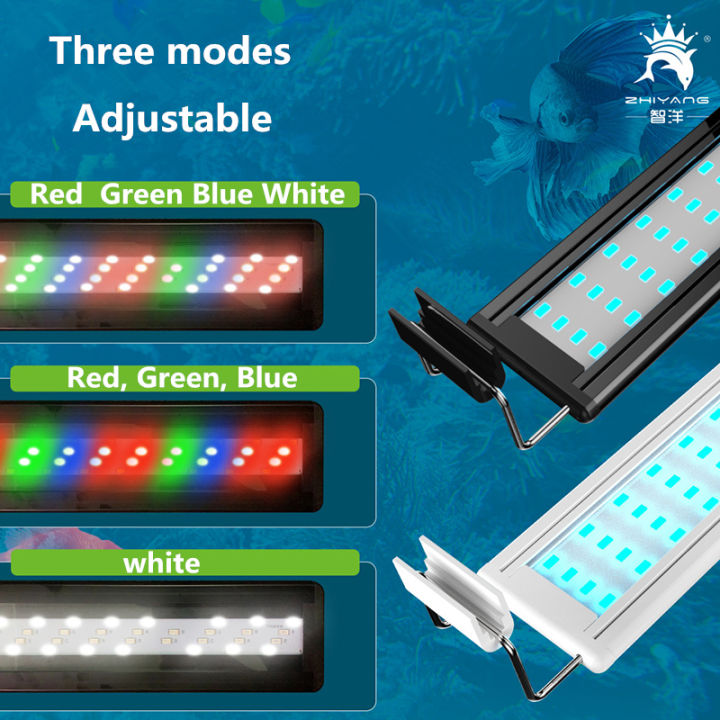 คลิปหนีบกันน้ำแบบขยายได้-led20-70cm-สำหรับตู้ปลา-super-slim-led-aquarium-lighting-aquatic-plant-light