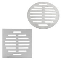 Home Bathroom Supplies Silver Tone Stainless Steel Floor Drain Cover