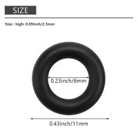 10 pcs Black Rubber Oil Seal O-rings Seals washers