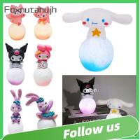 FOXNUTANUJH ดาว Dailu ไฟกลางคืน LED คุโรมิ เมโลดี้ ของเล่นเรืองแสงได้ น่ารักน่ารักๆ Cinnamoroll เดสก์ท็อปกลางคืน สำหรับเด็กๆ