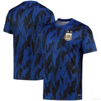 Football T-shirt 22/23 Argentina World Cup Training Jersey Short Sleeve Pre match A Edition