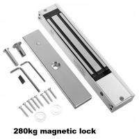 กลอนแม่เหล็กไฟฟ้า Magnetic Lock 600Lbs12-24 v ใช้กับประตูไม้ และประตูขอบอลูมิเนียม ขนาดธรรมดา และ ขนาดใหญ่  รับประกัน 1 ปี จากประเทศไต้หวัน