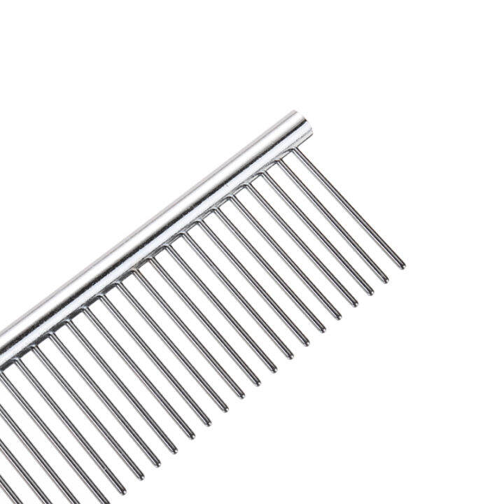 idealhere Cat Dog Puppy Long Haired Fur Grooming Metal Comb Beauty Tool