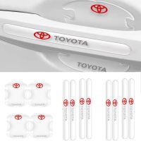 Hot New 12pcs Car Door Protector Sticker Car Door Handle Anti-Scratch Sticker for Toyota Vios Fortuner Innova Corolla Altis Hiace Avanza Land Cruiser Hilux Camry Wigo RAV4 Revo Corolla Yaris Previa FJ Cruisertantu zhi