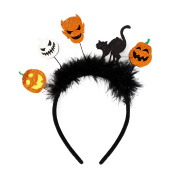 microgood Spooky Halloween Headband Cosplay Pumpkin Spider Ghost Decor