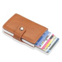 New Metal Anti Rfid Wallet Credit Id Card Holder Men Women Business Cardholder Cash Card Pocket Case Passes Credit Card Holder