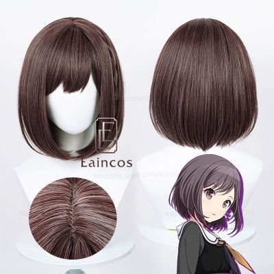 Anime Project SEKAI COLORFUL STAGE! Shinonome Ena Cosplay Wig Women 30Cm Brown Bobo Wigs Heat Resistant Perucas Synthetic Hair