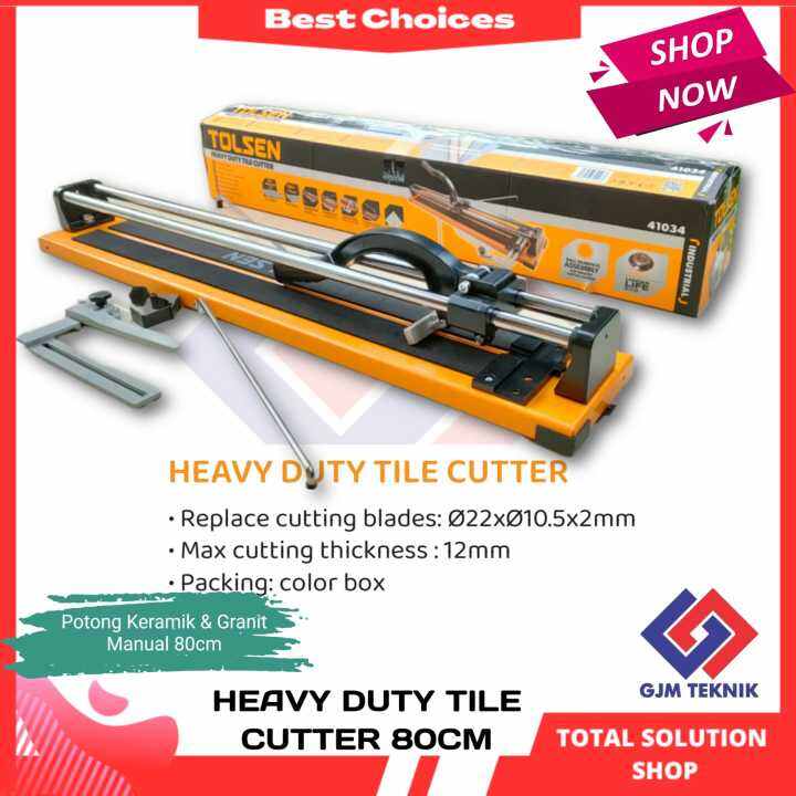 ALAT POTONG KERAMIK GRANIT MANUAL 80CM TOLSEN TILE CUTTER 800MM