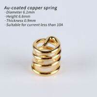 Au-coated Copper Spring Diameter 6.1mm Height 6.6mm Thickness 0.9mm Suitable For Current Less Than 10a