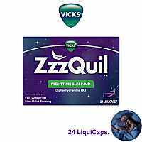 Vicks ZzzQuil Nighttime Sleep-aid 24 LiquiCaps