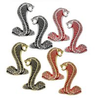 NEW Modified Snake Shelby Metal Car Sticker for Ford Fiesta Mustang F150 Auto Front Grille Emblem Badge