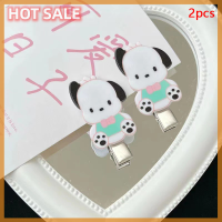 ???Zhonghua1 2ชิ้นน่ารักกิ๊ฟติดผม Pochacco ด้านกิ๊บหนีบผมรูปการ์ตูนที่น่ารักสำหรับเครื่องประดับผมของขวัญที่ตกแต่งผมสำหรับเด็กผู้หญิง