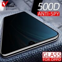 [CNIU digital accessories] 500D เต็มรูปแบบหน้าจอ Protector สำหรับ OPPO A9 A5 2020 A91 A92 A93 A73 A72 A53 A52 A32 A12 Reno 5 4 3 2z Anti Spy กระจกนิรภัย