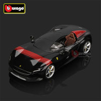 ใหม่ Bburago 1:24 Ferrari Monza SP1ล้อแม็กรถสปอร์ตรุ่นสะสม D Iecast โลหะของเล่นรถแข่งจำลองเด็กของขวัญวันเกิด