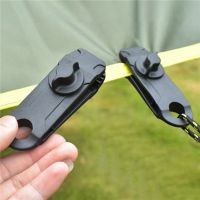 10 PCS Tarpaulin Clip Awning Tent Clamp Canopy Lashing Buckle Jaw Grip Outdoor Camping Hook Anchor Windproof Rope Barb