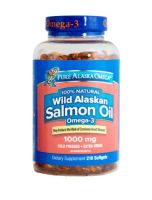 Pure Alaska  Omega Wild Salmon Oil 1000 mg 210 Softgels