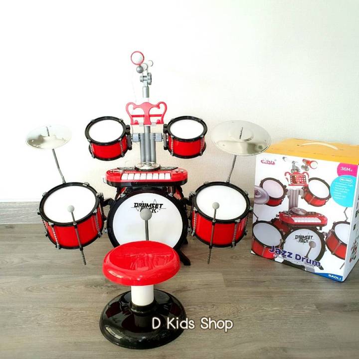 d-kids-กลองเด็ก-กลองชุด-rock-drum-set-ชุดกลองเด็ก-ของเล่นเด็ก-no-1902