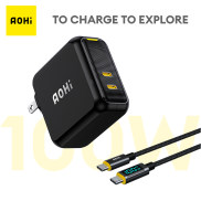 Bộ Sac aohi Magcube USB C Bộ Sac gan 100W với các hiểu thị kỹ thuật số