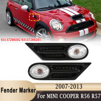 LED ด้านข้าง Fender Marker ไฟแสดงสถานะสำหรับ BMW MINI COOPER R56 R57 R58 R59 2007-2013เปลี่ยน OEM 63137260202 63137260201