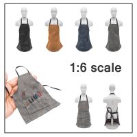 1/6 Scale Male Female Soldier Halter Apron with Aging Effect Studio Functional Clothes Bib for 12in Action Figure Body Model