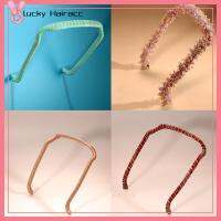 LUCKY HAIRACC พลาสติกสำหรับตกแต่ง ห่วงผมที่มองไม่เห็น อุปกรณ์เสริมหมวก เครื่องมือซ่อมทรงผม ห่วงม้วนผมหนา สไตล์แฟชั่นสไตล์ ชุดคลุมศีรษะ ที่คาดผม ผู้หญิงผู้ชาย