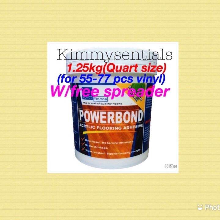 Apo Powerbond Acrylic Flooring Adhesive 1.25kg vinyl tiles adhesive