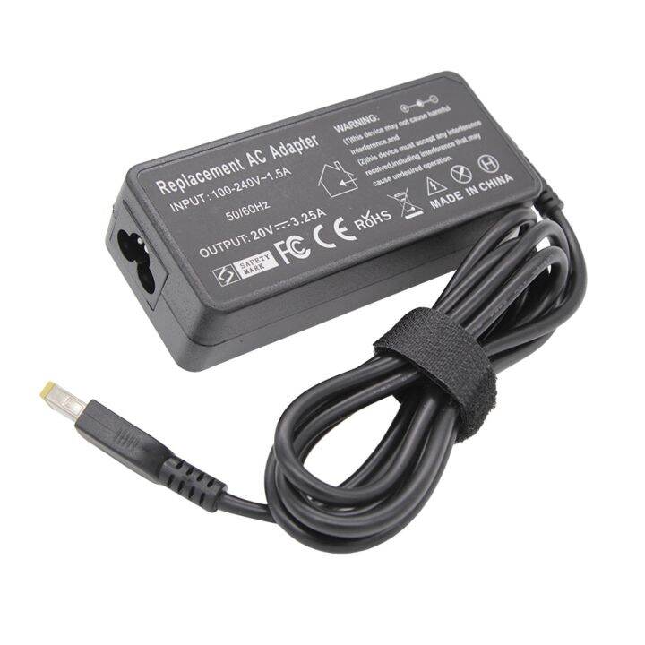 อะแดปเตอร์พลังงานเอซีแล็ปท๊อปที่ชาร์จ20v-3-25a-65w-usb-สำหรับ-lenovo-thinkpad-x301s-x230s-g500-g405คาร์บอน-x1-e431-e531-t440s-โยคะ13-yuebian