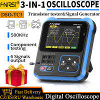 FNIRSI 3in1ดิจิตอล O Scilloscope ทรานซิสเตอร์ทดสอบสัญญาณเครื่องกำเนิดไฟฟ้าเมตร O Scilloscope 2.4นิ้ว10มิลลิเซคอนวินาทีอัตราตัวอย่าง500กิโลเฮิร์ตซ์