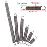 1pcs Open Hook Tension Spring Pullback Spring Coil Extension Spring Draft Spring Wire เส้นผ่านศูนย์กลาง 1.4 มม. ขนาดต่างๆ-SOPO STORE