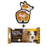 Extra treats + MaruMaru ขนมสุนัขรสตับ ไม่เค็ม จับคู่ถูกกว่า!