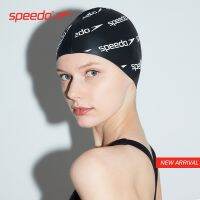 หมวกว่ายน้ำซิลิโคนกันน้ำพิมพ์ลายตัวอักษรหมวกว่ายน้ำโลโก้ชุด Speedo/noise