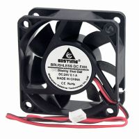 100PCS Gdstime 60mm 60x60x25mm 6cm 6025 Dual Ball Brushless DC 2Pin 24V Cooling Cooler Fan Cooling Fans