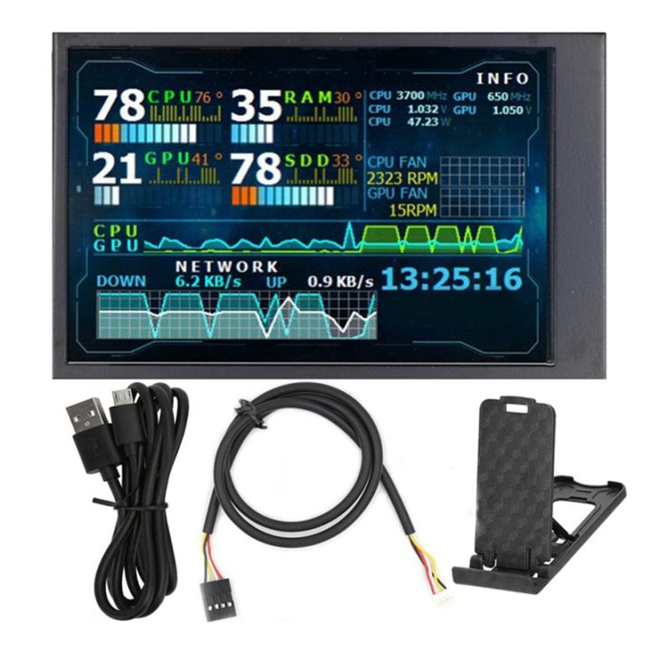 3-5-inch-ips-lcd-monitor-display-mini-capacitive-screen-for-aida64-usb-computer-monitor-usb-lcd-display-pc-case-linux