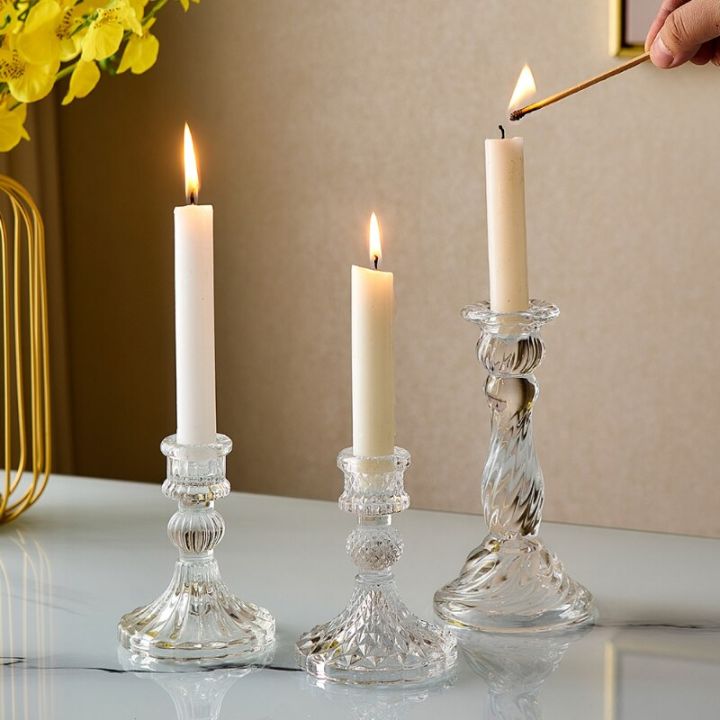 เชิงเทียนสำหรับงานแต่งงานของตกแต่งกลางโต๊ะเชิงเทียนเชิงเทียนแก้วเชิงเทียนงานแต่งงานวางกลางโต๊ะ