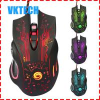 [Vktech] 3200 dpi LED Optical 6D USB เมาส์สำหรับเล่นเกมแบบใช้สาย Pro Gamer MICE สำหรับพีซี