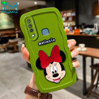 YiaMia เคสโทรศัพท์แฟชั่นสำหรับ VIVO Y17 Y15 Y11 Y19 Y15S Y15A Y01 Y85 V9 Y95 Y93 Y12 Y91C 1901 1902 1904 1906ใหม่เคสโทรศัพท์กันกระแทกขนาดเล็ก3มิตินิ่มแฟชั่น3มิติใหม่