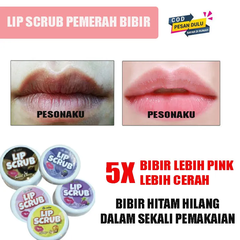 Lip scrub untuk bibir hitam
