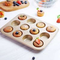 Square Cupcake Pan 612 Cups Muffin Tray Cupcake Mold Muffin Pan Carbon Steel Baking Pan Non Stick Bakeware Gold Black