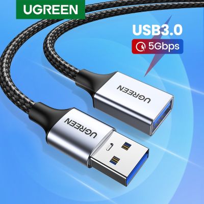 Ugreen USB 3.0 Cable USB Extension Cable Male to Female Data Cable USB3.0 Extender Cord for PC TV USB Extension Cable Cables  Converters