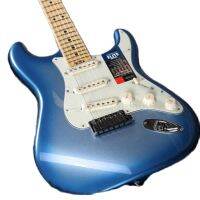 ใหม่!!! สีฟ้าระเบิด ST กีต้าร์ไฟฟ้า,ร่างกายที่มั่นคง,Fretboard เมเปิ้ล,Pickguard สีขาว